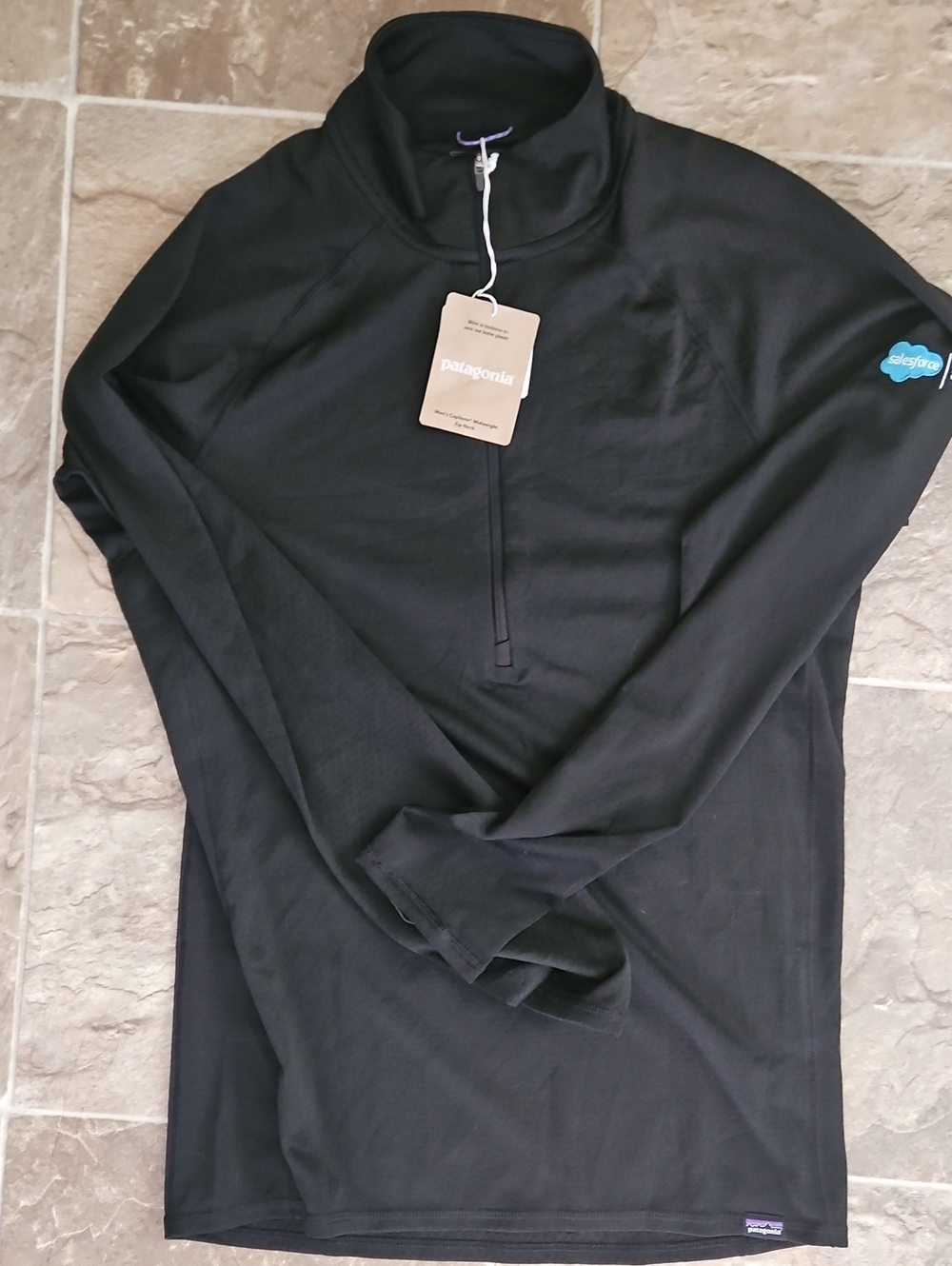 Patagonia Black Quarter-Zip Lightweight Pullover